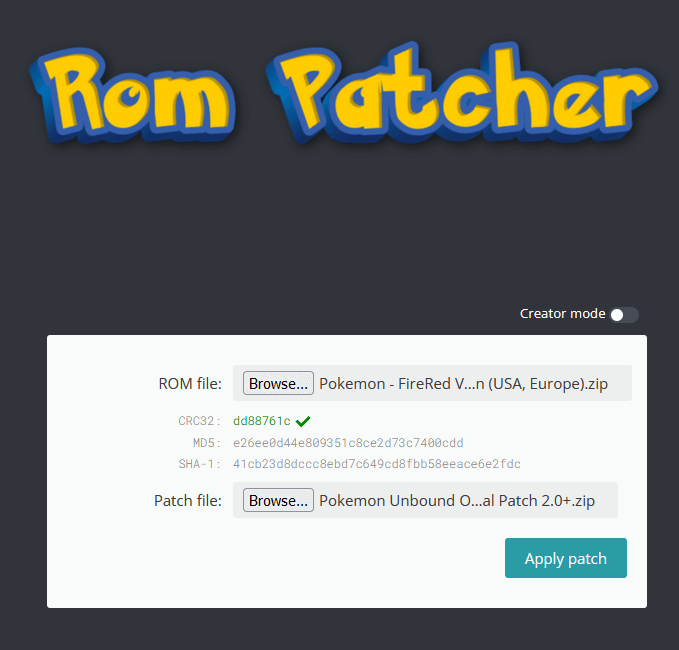 rom patching