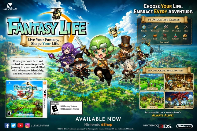 Fantasy Life ROM Download screenshot
